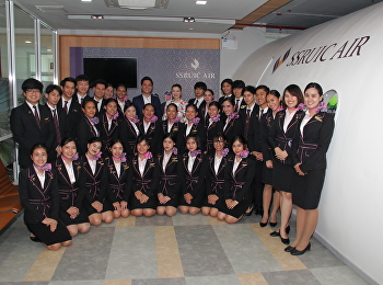 สาขาธุรกิจการบิน วิทยาลัยนานาชาติ
มหาวิทยาลัยราชภัฏสวนสุนันทา
ได้จัดงานสัมมนาในหัวข้อ Employee
Expectation in the Real World และ A
Career Path for Airline Staff