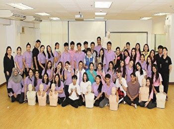 Airline Business Major International
college Suan Sunandha Rajabhat
University Organized First Aid Training
in Case of Cardiopulmonary resuscitation
(CPR)
